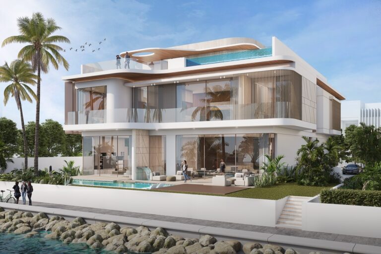 Pearl Jumeirah Beach Villa (Back View Render)