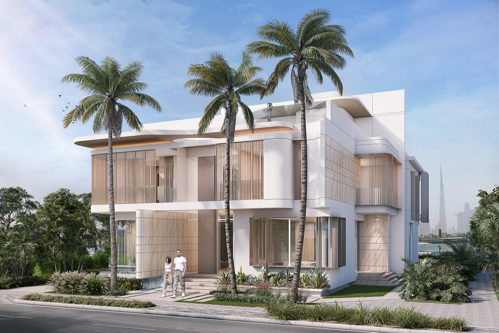 Pearl Jumeirah Beach Villa (Front View Render)