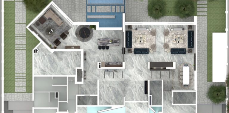 Palm Jumeirah Villa Modification Interior Layout Renders